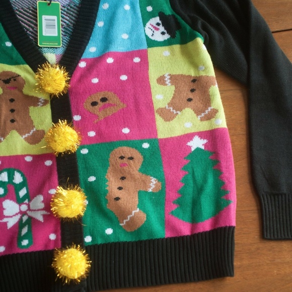 NWT Tipsy Elves Ugly Holiday Cardigan Sweater - Picture 9 of 10